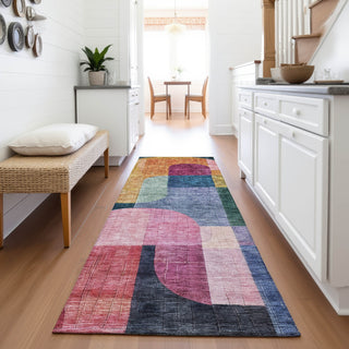 Piper Looms Mayfield Contemporary AMF1122 Green Machine Washable Area Rug Runner Lifestyle Image Feature