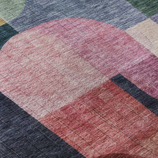 Piper Looms Mayfield Contemporary AMF1122 Green Machine Washable Area Rug Swatch Image