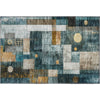 Piper Looms Mayfield Geometric AMF1123 Teal Machine Washable Area Rug Scatter Main Image