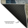 Piper Looms Mayfield Contemporary AMF1124 Blue Machine Washable Area Rug Backing Image