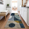 Piper Looms Mayfield Contemporary AMF1124 Blue Machine Washable Area Rug Runner Lifestyle Image Feature