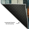 Piper Looms Mayfield Geometric AMF1125 Blue Machine Washable Area Rug Backing Image