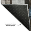 Piper Looms Mayfield Geometric AMF1125 Brown Machine Washable Area Rug Backing Image