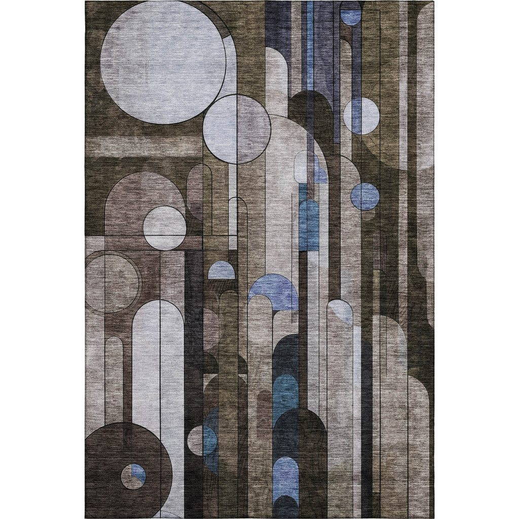 Piper Looms Mayfield Geometric AMF1125 Brown Machine Washable Area Rug main image