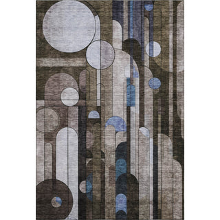 Piper Looms Mayfield Geometric AMF1125 Brown Machine Washable Area Rug main image