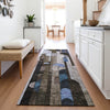 Piper Looms Mayfield Geometric AMF1125 Brown Machine Washable Area Rug Runner Lifestyle Image Feature