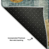 Piper Looms Mayfield Contemporary AMF1126 Teal Machine Washable Area Rug Backing Image
