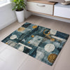 Piper Looms Mayfield Contemporary AMF1126 Teal Machine Washable Area Rug Scatter Lifestyle Image Feature