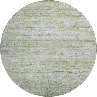 Piper Looms Mayfield Stripes AMF1127 Aloe Machine Washable Area Rug Round Main Image