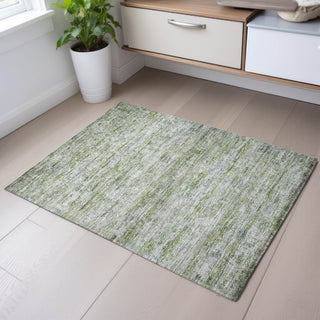 Piper Looms Mayfield Stripes AMF1127 Aloe Machine Washable Area Rug Scatter Lifestyle Image Feature