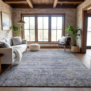 Piper Looms Mayfield Stripes AMF1127 Blue Machine Washable Area Rug Lifestyle Image Feature