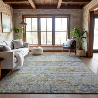 Piper Looms Mayfield Stripes AMF1127 Copper Machine Washable Area Rug Lifestyle Image Feature
