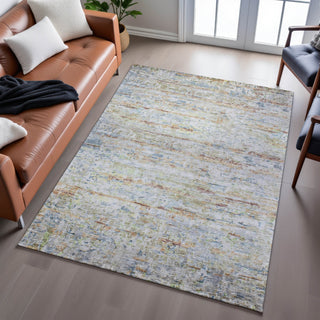 Piper Looms Mayfield Stripes AMF1127 Copper Machine Washable Area Rug Lifestyle Image Feature
