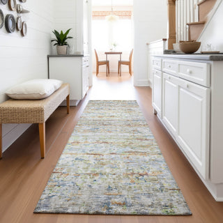 Piper Looms Mayfield Stripes AMF1127 Copper Machine Washable Area Rug Runner Lifestyle Image Feature