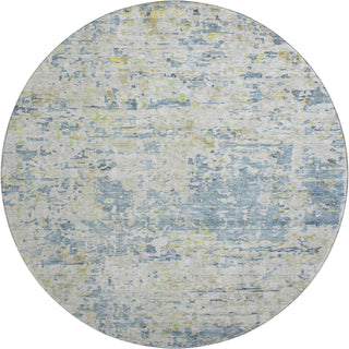Piper Looms Mayfield Modern AMF1128 Blue Machine Washable Area Rug Round Main Image
