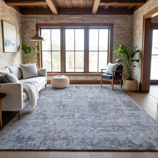 Piper Looms Mayfield Modern AMF1128 Sky Machine Washable Area Rug Lifestyle Image Feature