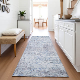 Piper Looms Mayfield Modern AMF1128 Sky Machine Washable Area Rug Runner Lifestyle Image Feature