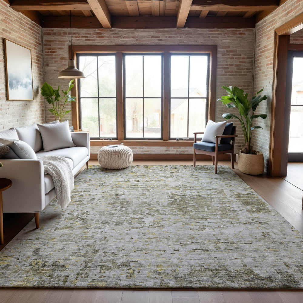 Piper Looms Mayfield Modern AMF1128 Taupe Machine Washable Area Rug Lifestyle Image Feature