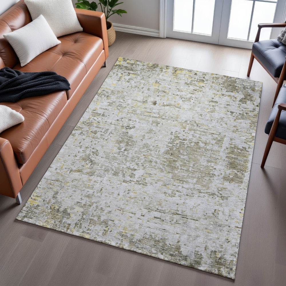 Piper Looms Mayfield Modern AMF1128 Taupe Machine Washable Area Rug Lifestyle Image Feature