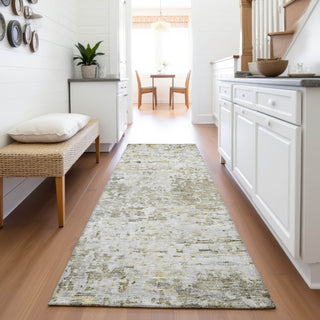 Piper Looms Mayfield Modern AMF1128 Taupe Machine Washable Area Rug Runner Lifestyle Image Feature