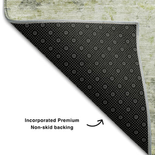 Piper Looms Mayfield Modern AMF1129 Aloe Machine Washable Area Rug Backing Image