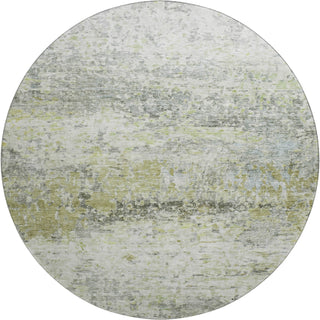 Piper Looms Mayfield Modern AMF1129 Aloe Machine Washable Area Rug Round Main Image
