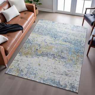 Piper Looms Mayfield Modern AMF1129 Blue Machine Washable Area Rug Lifestyle Image Feature