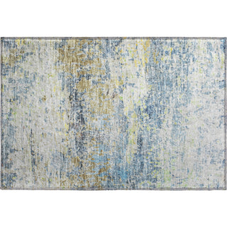 Piper Looms Mayfield Modern AMF1129 Blue Machine Washable Area Rug Scatter Main Image