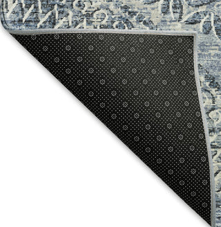 Piper Looms Mayfield Medallion AMF113 Blue Machine Washable Area Rug Backing Image