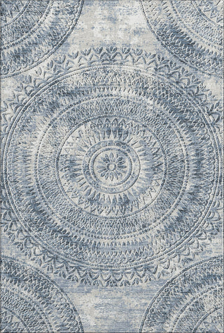 Piper Looms Mayfield Medallion AMF113 Blue Machine Washable Area Rug main image