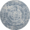 Piper Looms Mayfield Medallion AMF113 Blue Machine Washable Area Rug Round Main Image