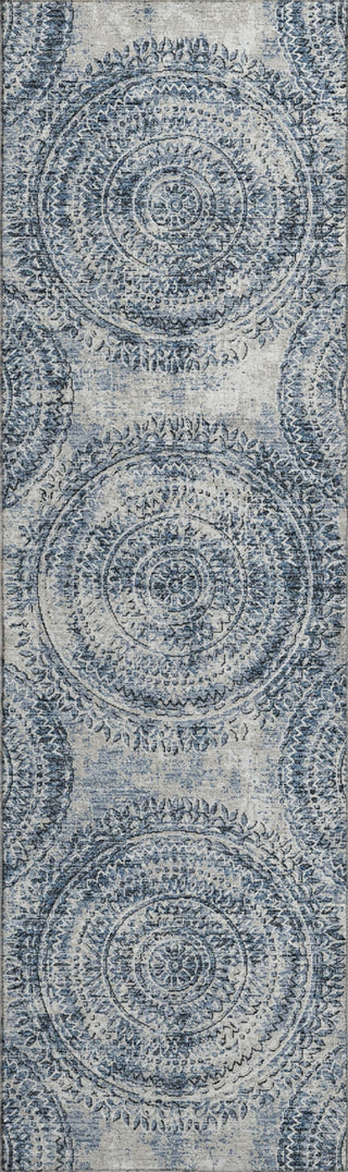 Piper Looms Mayfield Medallion AMF113 Blue Machine Washable Area Rug Runner Main Image