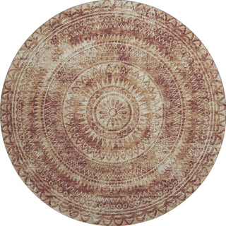 Piper Looms Mayfield Medallion AMF113 Canyon Machine Washable Area Rug Round Main Image