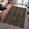 Piper Looms Mayfield Global AMF1130 Black Machine Washable Area Rug Lifestyle Image Feature