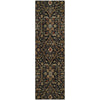 Piper Looms Mayfield Global AMF1130 Black Machine Washable Area Rug Runner Main Image