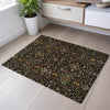 Piper Looms Mayfield Global AMF1130 Black Machine Washable Area Rug Scatter Lifestyle Image Feature
