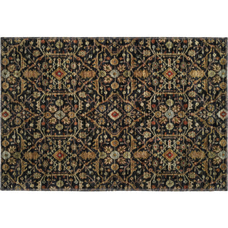 Piper Looms Mayfield Global AMF1130 Black Machine Washable Area Rug Scatter Main Image