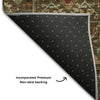 Piper Looms Mayfield Global AMF1130 Chocolate Machine Washable Area Rug Backing Image