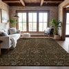 Piper Looms Mayfield Global AMF1130 Chocolate Machine Washable Area Rug Lifestyle Image Feature