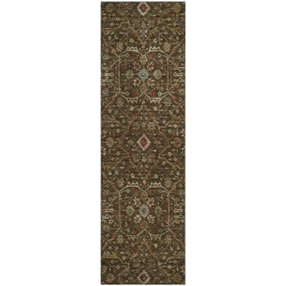 Piper Looms Mayfield Global AMF1130 Chocolate Machine Washable Area Rug Runner Main Image