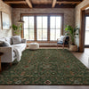 Piper Looms Mayfield Global AMF1130 Emerald Machine Washable Area Rug Lifestyle Image Feature