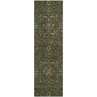 Piper Looms Mayfield Global AMF1130 Emerald Machine Washable Area Rug Runner Main Image