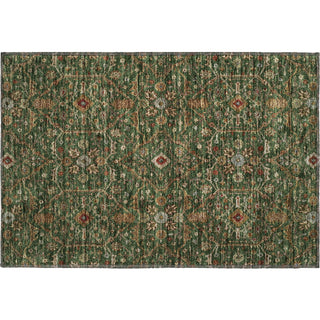 Piper Looms Mayfield Global AMF1130 Emerald Machine Washable Area Rug Scatter Main Image