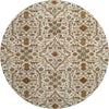 Piper Looms Mayfield Global AMF1130 Ivory Machine Washable Area Rug Round Main Image
