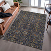 Piper Looms Mayfield Global AMF1130 Navy Machine Washable Area Rug Lifestyle Image Feature