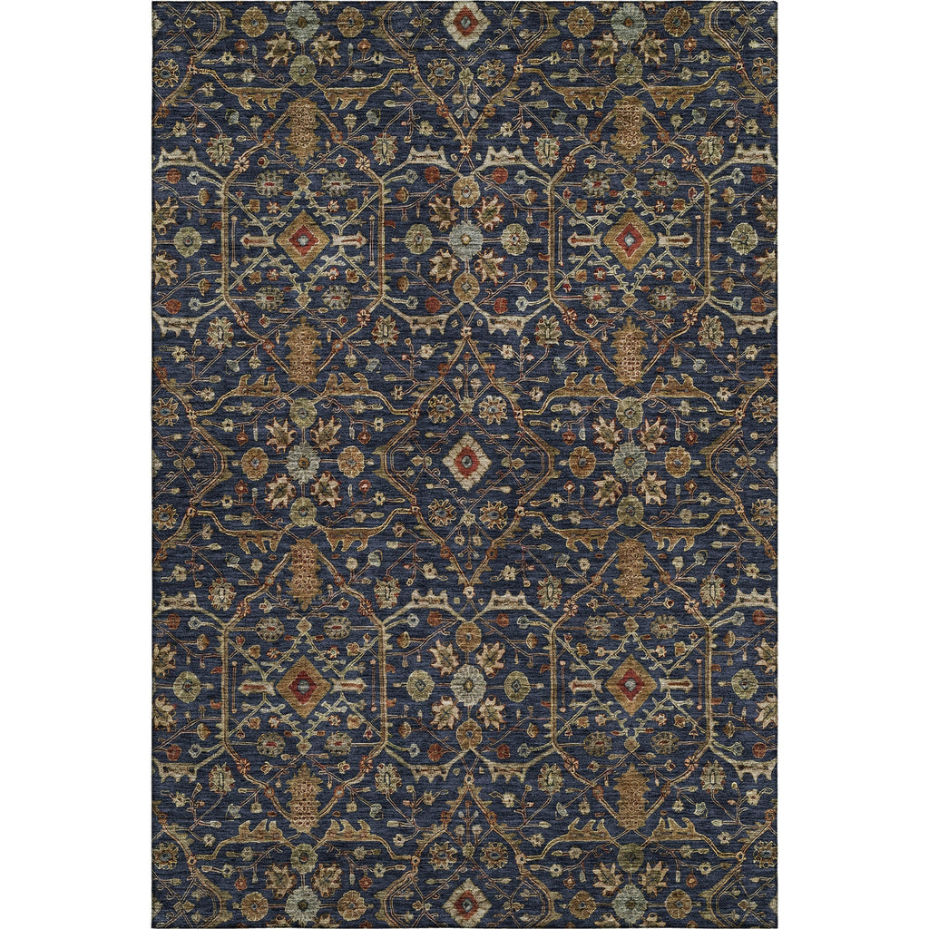 Piper Looms Mayfield Global AMF1130 Navy Machine Washable Area Rug main image