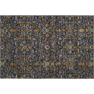 Piper Looms Mayfield Global AMF1130 Navy Machine Washable Area Rug Scatter Main Image