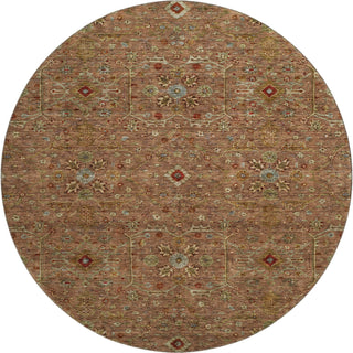 Piper Looms Mayfield Global AMF1130 Paprika Machine Washable Area Rug Round Main Image