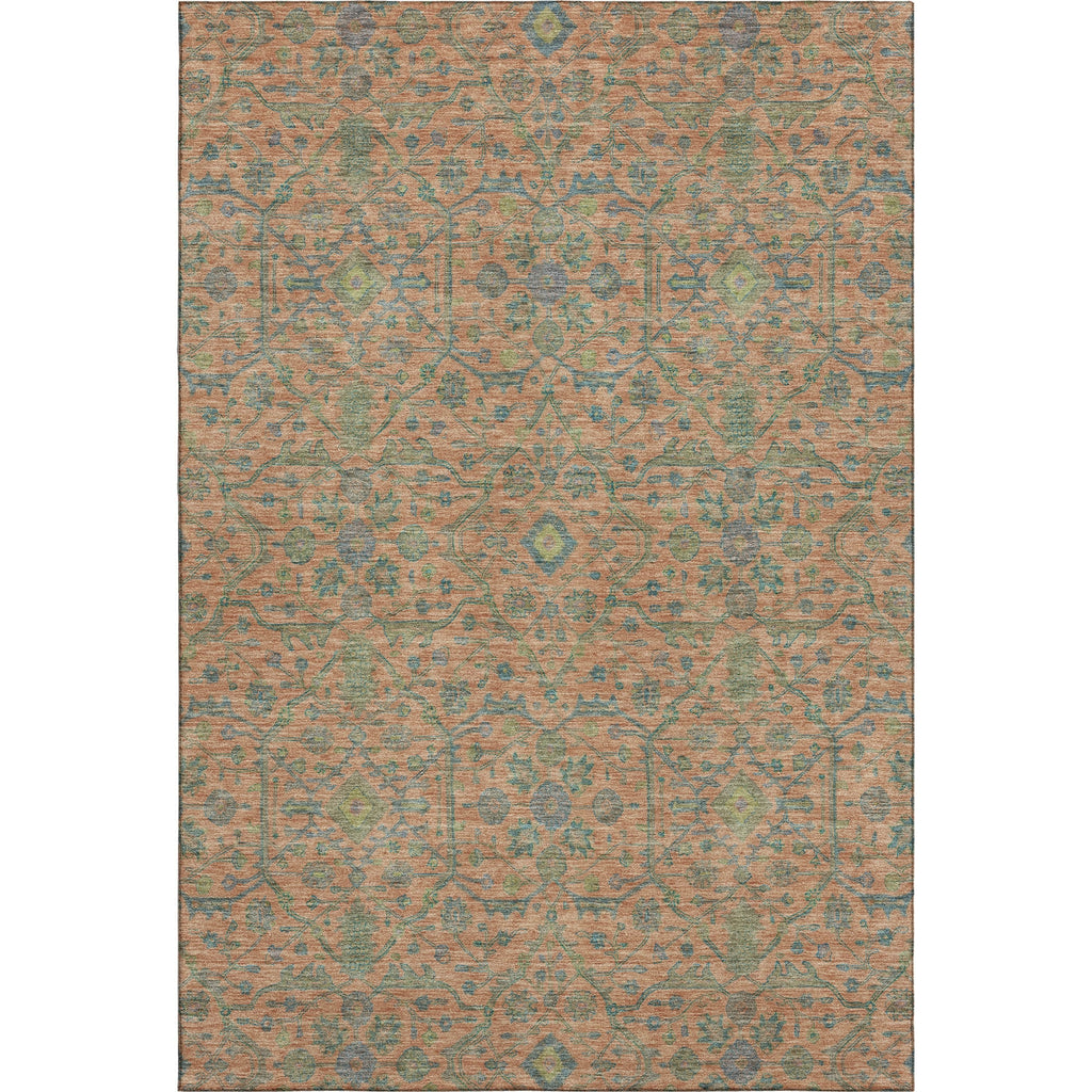 Piper Looms Mayfield Global AMF1131 Coral Machine Washable Area Rug main image
