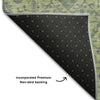 Piper Looms Mayfield Global AMF1131 Lime Machine Washable Area Rug Backing Image
